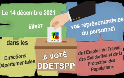 Élections dans les DDETSPP  le 14 décembre 2021